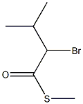 2-Bromo-3-methylbutanethioic acid S-methyl ester Struktur