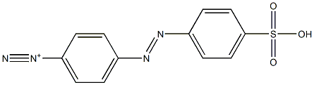 4-(4-Sulfophenylazo)benzenediazonium Struktur