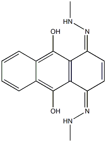 1,4-Bis(2-methylhydrazono)anthracene-9,10-diol Struktur