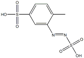 2-Methyl-5-sulfobenzenediazosulfonic acid Struktur