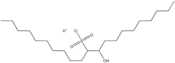 10-Hydroxyhenicosane-11-sulfonic acid potassium salt Struktur