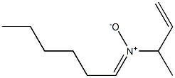 N-(1-Methyl-2-propenyl)1-hexanimine N-oxide Struktur