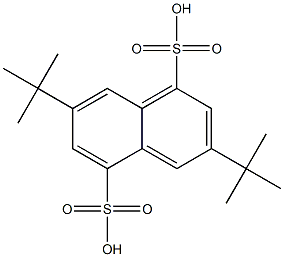 3,7-Bis(1,1-dimethylethyl)-1,5-naphthalenedisulfonic acid Struktur