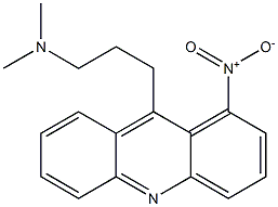 9-[3-(Dimethylamino)propyl]-1-nitroacridine Struktur