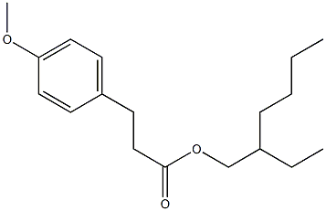 3-(4-Methoxyphenyl)propanoic acid 2-ethylhexyl ester Struktur