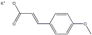 3-(4-Methoxyphenyl)propenoic acid potassium salt Struktur