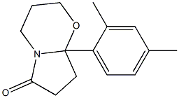 3,4,8,8a-Tetrahydro-8a-(2,4-dimethylphenyl)-2H-pyrrolo[2,1-b][1,3]oxazin-6(7H)-one Struktur