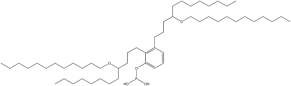 Phosphorous acid bis[4-(dodecyloxy)dodecyl]phenyl ester Struktur