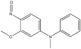 N-Methyl-N-phenyl-3-methoxy-4-nitrosoaniline Struktur