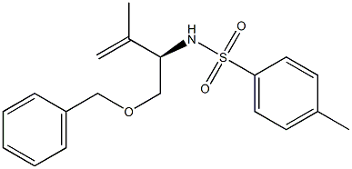 N-[(R)-1-[(Benzyloxy)methyl]-2-methyl-2-propenyl]-4-methylbenzenesulfonamide Struktur