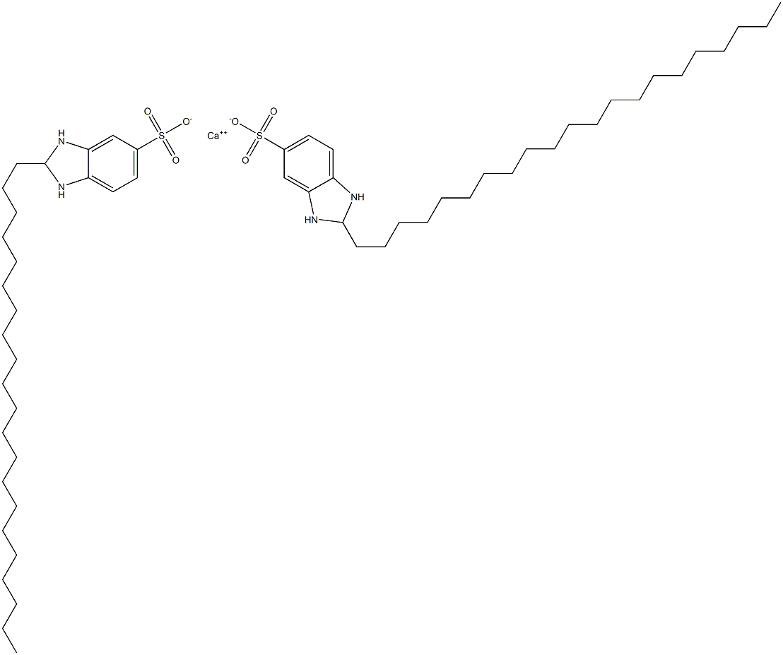 Bis(2,3-dihydro-2-henicosyl-1H-benzimidazole-5-sulfonic acid)calcium salt Struktur