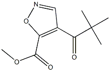 4-(2,2-Dimethylpropanoyl)isoxazole-5-carboxylic acid methyl ester Struktur