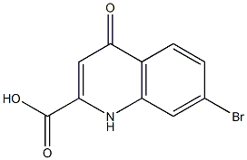 7-Bromo-1,4-dihydro-4-oxoquinoline-2-carboxylic acid Struktur