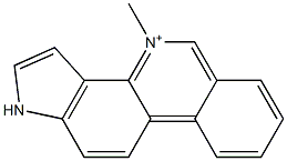 4-Methyl-1H-pyrrolo[2,3-c]phenanthridin-4-ium Struktur