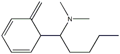 1-(6-Methylene-2,4-cyclohexadienyl)-N,N-dimethyl-1-pentanamine Struktur