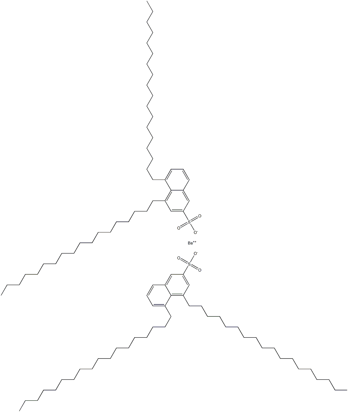 Bis(4,5-dioctadecyl-2-naphthalenesulfonic acid)barium salt Struktur