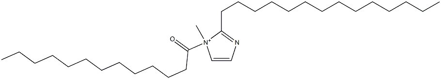 1-Methyl-1-tridecanoyl-2-tetradecyl-1H-imidazol-1-ium Struktur