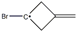 1-Bromo-3-methylenecyclobutyl radical Struktur