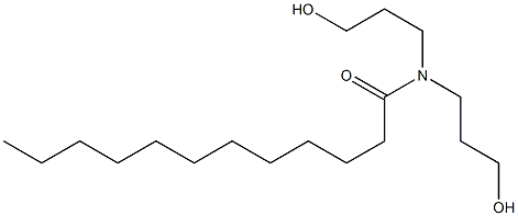 N,N-Bis(3-Hydroxypropyl)dodecanamide Struktur