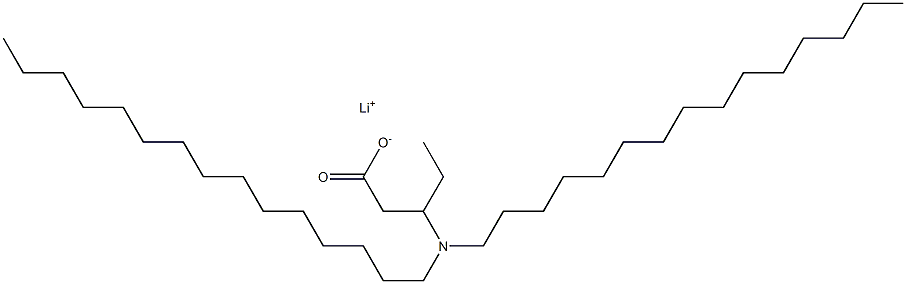 3-(Dipentadecylamino)valeric acid lithium salt Struktur