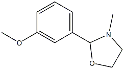 2-(m-Methoxyphenyl)-3-methyloxazolidine Struktur