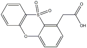 Phenoxathiin-1-acetic acid 10,10-dioxide Struktur