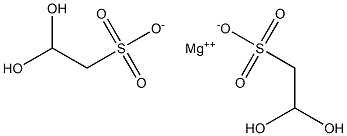 Bis(2,2-dihydroxyethane-1-sulfonic acid)magnesium salt Struktur