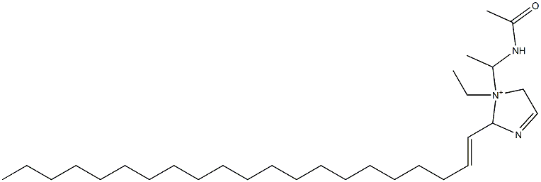 1-[1-(Acetylamino)ethyl]-1-ethyl-2-(1-henicosenyl)-3-imidazoline-1-ium Struktur