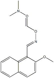 2-Methoxy-1-naphthalenecarbaldehyde O-dimethylaminocarbonyl oxime Struktur