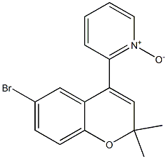 2-(2,2-Dimethyl-6-bromo-2H-1-benzopyran-4-yl)pyridine 1-oxide Struktur