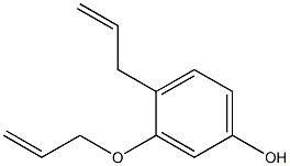 4-(2-Propenyl)-3-(2-propenyloxy)phenol Struktur