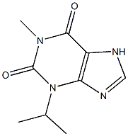 1-Methyl-3-isopropyl-7H-purine-2,6(1H,3H)-dione Struktur