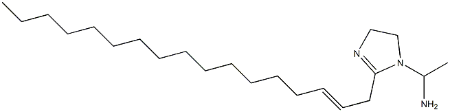 1-(1-Aminoethyl)-2-(2-heptadecenyl)-2-imidazoline Struktur