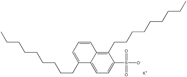 1,5-Dinonyl-2-naphthalenesulfonic acid potassium salt Struktur