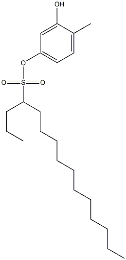 4-Pentadecanesulfonic acid 3-hydroxy-4-methylphenyl ester Struktur