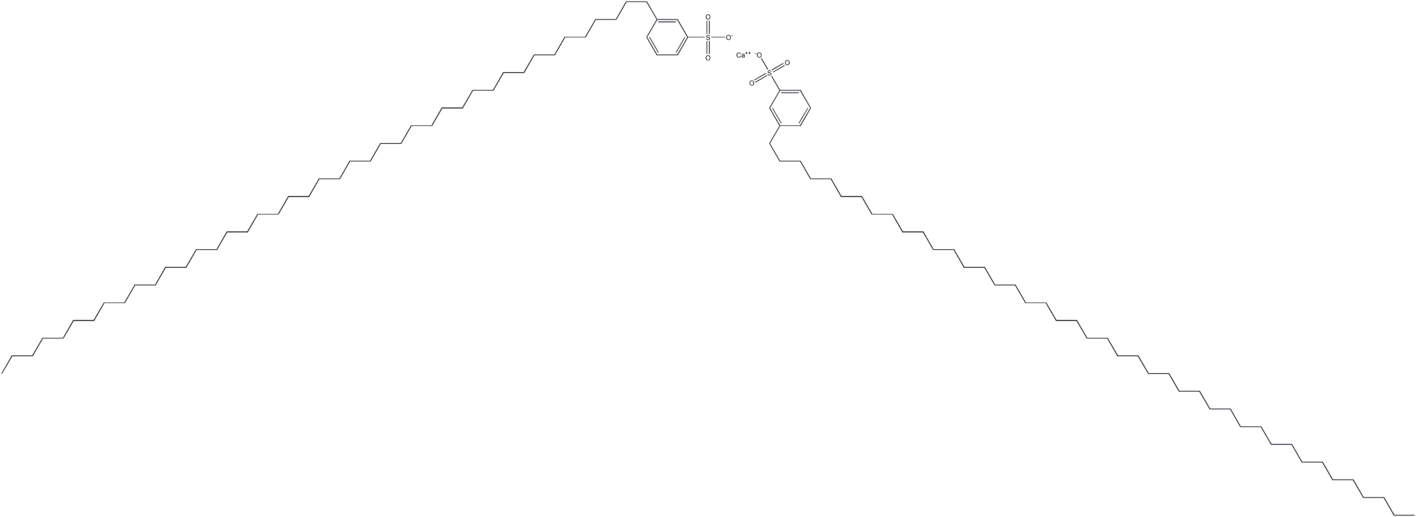 Bis[3-(tritetracontan-1-yl)benzenesulfonic acid]calcium salt Struktur