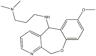 5,11-Dihydro-5-(3-dimethylaminopropylamino)-7-methoxy[1]benzoxepino[3,4-b]pyridine Struktur