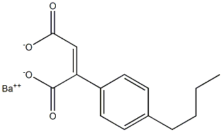 2-(4-Butylphenyl)maleic acid barium salt Struktur