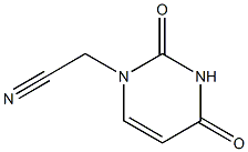 (2,4-Dioxo-1,2,3,4-tetrahydropyrimidine-1-yl)acetonitrile Struktur