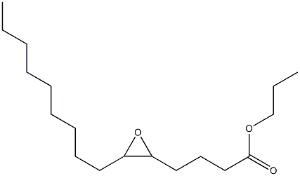 5,6-Epoxypentadecanoic acid propyl ester Struktur