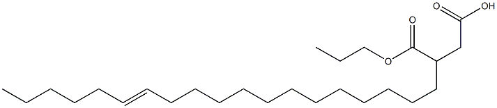 3-(13-Nonadecenyl)succinic acid 1-hydrogen 4-propyl ester Struktur