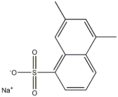 5,7-Dimethyl-1-naphthalenesulfonic acid sodium salt Struktur