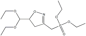 [5-(Diethoxymethyl)-2-isoxazolin-3-yl]methylphosphonic acid diethyl ester Struktur