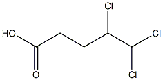 4,5,5-Trichlorovaleric acid Struktur