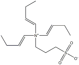 N,N-Di(1-butenyl)-N-(3-sulfonatopropyl)-1-buten-1-aminium Struktur