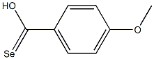 4-Methoxyselenobenzoic acid Struktur