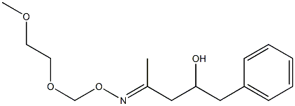 4-[(2-Methoxyethoxy)methoxyimino]-1-phenylpentan-2-ol Struktur