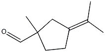 1-Methyl-3-isopropylidenecyclopentanecarbaldehyde Struktur