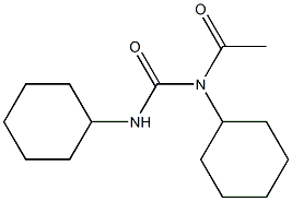 1,3-Dicyclohexyl-1-acetylurea Struktur