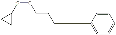 Cyclopropyl 5-phenyl-4-pentynyloxycarbene Struktur